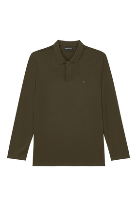 Lyocell-Blend Jersey Polo Shirt